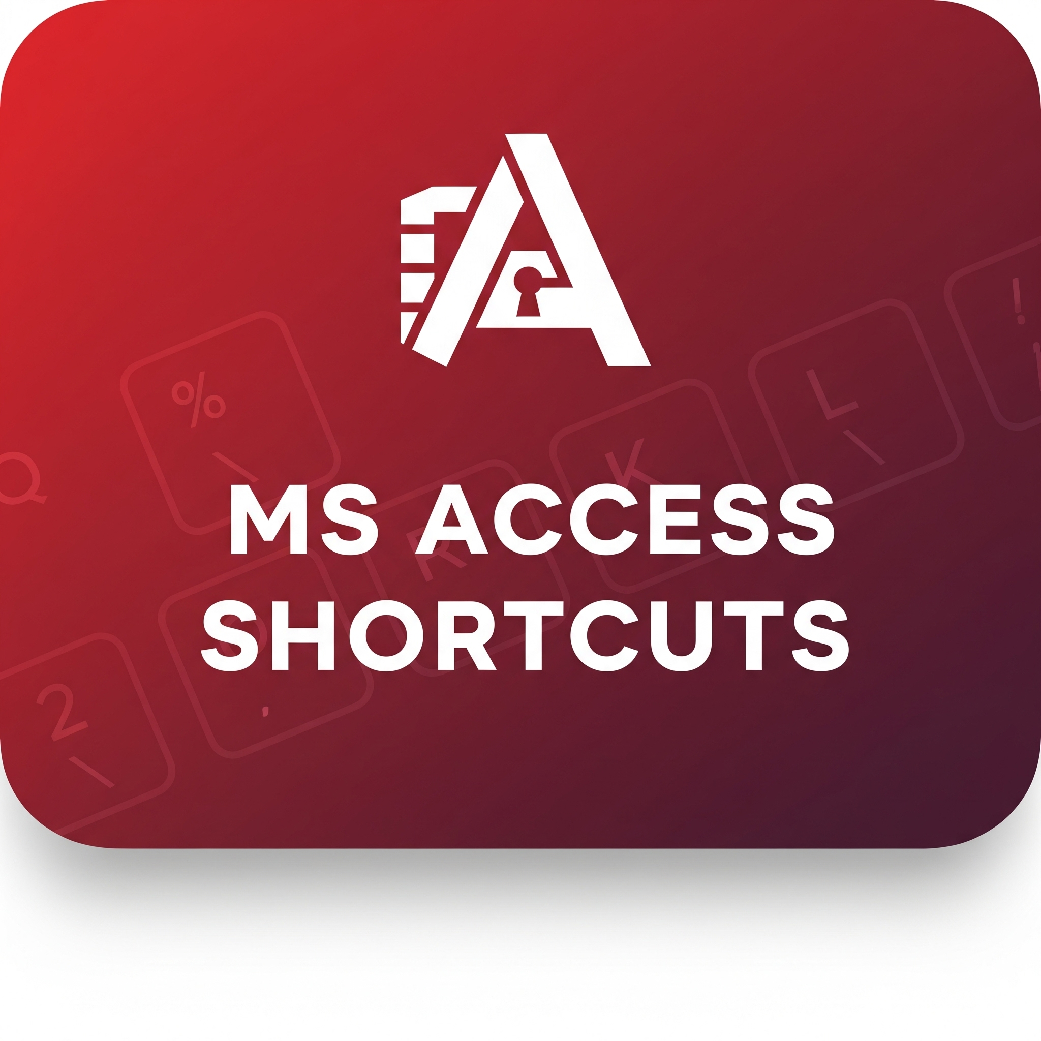 MS Access Shortcuts E-book
